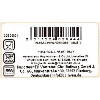 Preview: Herz Porzellanschale 13cm Redoute Rose Roy Kirkham